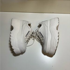 Naked Wolfe Sprinter Sneakers in White Leather